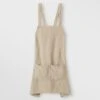 Jude Linen Apron - Natural 2 Jude Linen Apron - Natural -Cultiver Sales Store 1 Jude Apron Natural Front