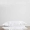 Set Of 2 Linen Pillowcases - White
