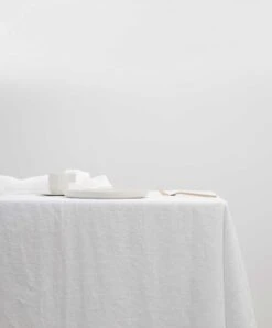 Linen Tablecloth - White