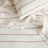 Linen Flat Sheet With Border - Cedar Stripe -Cultiver Sales Store 11 Flat Sheet Cedar Stripe