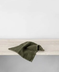 Pure Linen Wash Cloth - Forest