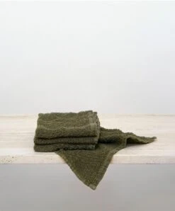 Pure Linen Wash Cloth Bundle - Forest