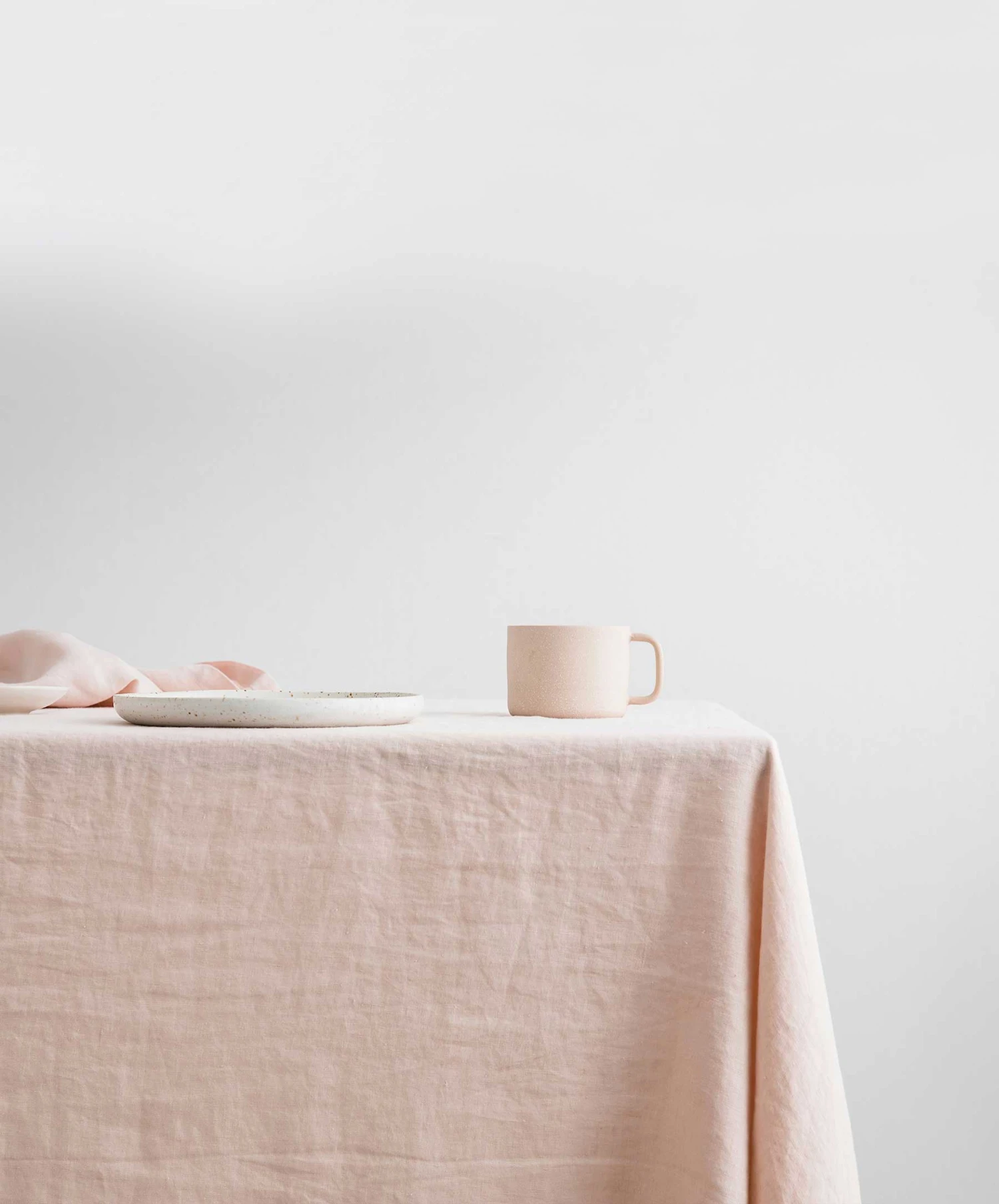 Linen Tablecloth - Blush 3 Linen Tablecloth - Blush