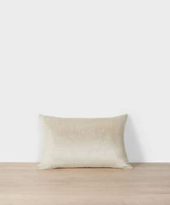 Talik Velvet Rectangular Cushion Cover - Cream