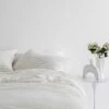 Linen Duvet Cover Set - Pencil Stripe