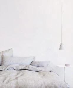 Linen Fitted Sheet - Pinstripe -Cultiver Sales Store 13 Duvet Cover Set Pulled Back Pinstripe 581536b3 aca3 4721 bdff 4e5ebe72d991