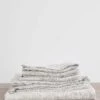 Linen Sheet Set With Pillowcases - Pinstripe