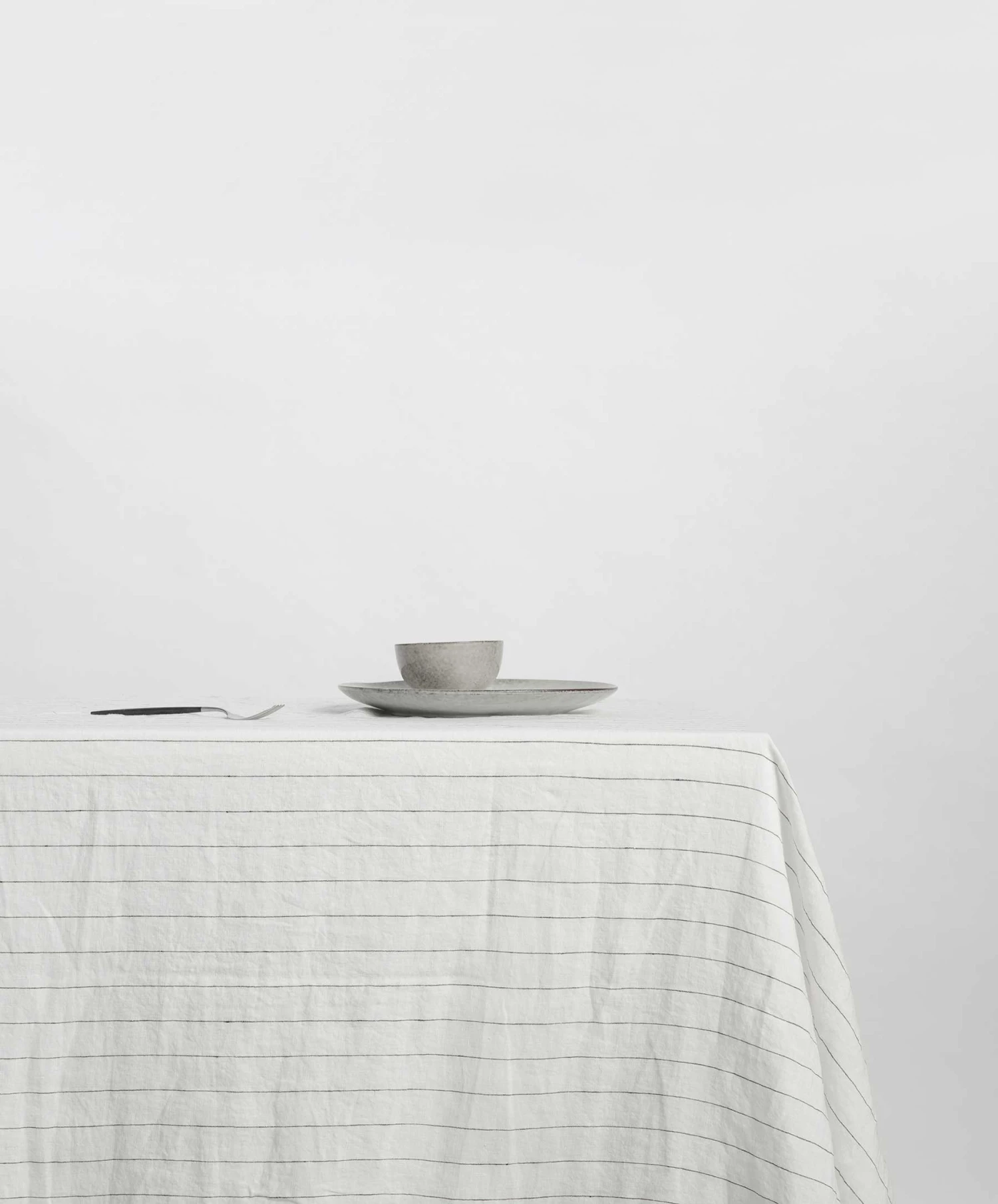 Linen Tablecloth - Pencil Stripe 3 Linen Tablecloth - Pencil Stripe