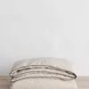 Piped Linen Duvet Cover - Natural And Forest