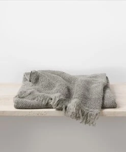 Pure Linen Bath Towel - Pebble