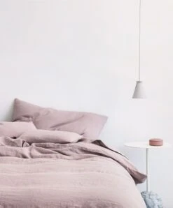 Linen Fitted Sheet - Dusk -Cultiver Sales Store 18 Duvet Cover Set Pulled Back Dusk 000529ab db26 46c5 b62e 8ff989c04aac