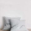 Set Of 2 Linen Euro Pillowcases - Sky