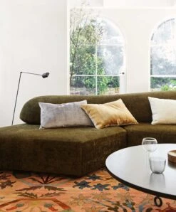 Talik Velvet Rectangular Cushion Cover - Mist -Cultiver Sales Store 18 Talik Mist Cushion 03