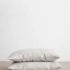 Set Of 2 Linen Pillowcases - Smoke Gray -Cultiver Sales Store 2 Pillowcases Smoke