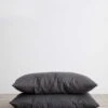 Set Of 2 Linen Pillowcases - Slate
