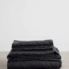 Linen Sheet Set With Pillowcases - Slate -Cultiver Sales Store 3 Sheet Set Slate