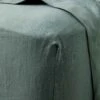 Linen Fitted Sheet - Bluestone