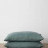 Set Of 2 Linen Pillowcases - Bluestone 1 Set Of 2 Linen Pillowcases - Bluestone -Cultiver Sales Store 4 Pillowcases Bluestone