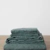 Linen Sheet Set With Pillowcases - Bluestone -Cultiver Sales Store 4 Sheet Set Bluestone