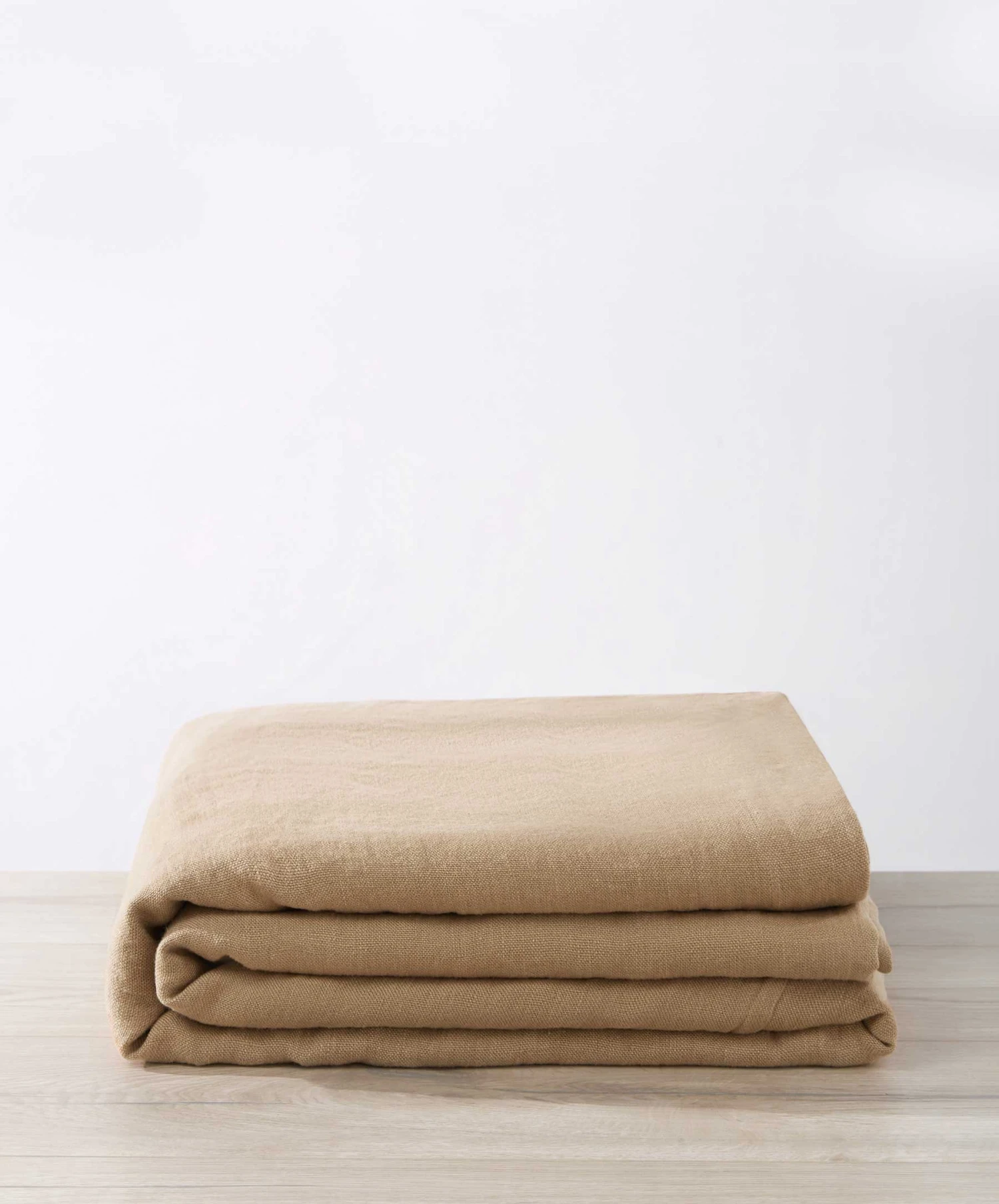 Heavyweight Linen Bedcover - Sand 3 Heavyweight Linen Bedcover - Sand