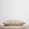 Set Of 2 Linen Pillowcases - Natural
