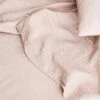 Linen Flat Sheet With Border - Blush -Cultiver Sales Store 8 Flat Sheet Blush