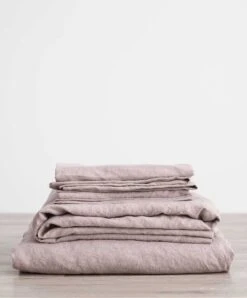 Linen Sheet Set With Pillowcases - Dusk