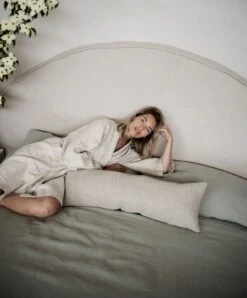 Repose Linen Bedcover - Artichoke -Cultiver Sales Store CK 2.0 Bedcover Artichoke 08