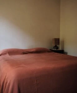 Repose Linen Bedcover - Cinnabar -Cultiver Sales Store CK 2.0 Bedcover Cinnabar 01