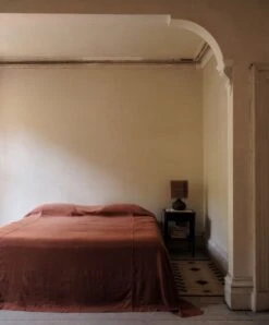 Repose Linen Bedcover - Cinnabar -Cultiver Sales Store CK 2.0 Bedcover Cinnabar 03