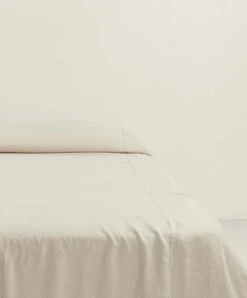 Repose Linen Bedcover - Flax -Cultiver Sales Store CK Repose Bedcover Flax 03