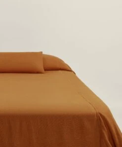 Repose Linen Bedcover - Turmeric -Cultiver Sales Store CK Repose Bedcover Turmeric 05 1