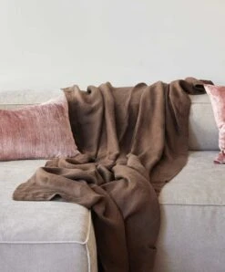 Solace Throw - Truffle -Cultiver Sales Store CK Throw Truffle 03