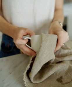 Fia Kitchen Towel - Natural -Cultiver Sales Store CULTIVER Kitchen Towels Natural 03