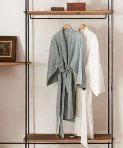 Linen Robe - Ivory -Cultiver Sales Store CULTIVER Linen Robe 10 37915145 7c83 4ef5 ab1b 28e84411e9c4