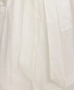 Linen Robe - Ivory -Cultiver Sales Store CULTIVER Robe Ivory 06