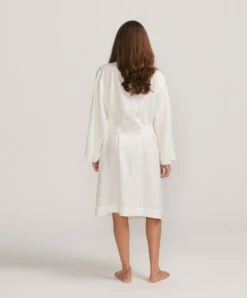Linen Robe - Ivory -Cultiver Sales Store CULTIVER Robe Ivory 08