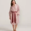 Linen Robe - Rose/Rouge