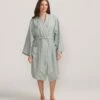 Linen Robe - Seafoam -Cultiver Sales Store CULTIVER Robe Seafoam 04