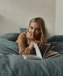 Linen Duvet Cover Set - Bluestone -Cultiver Sales Store Duvet Bluestone 03