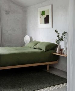 Linen Duvet Cover Set - Forest -Cultiver Sales Store Duvet Forest 04