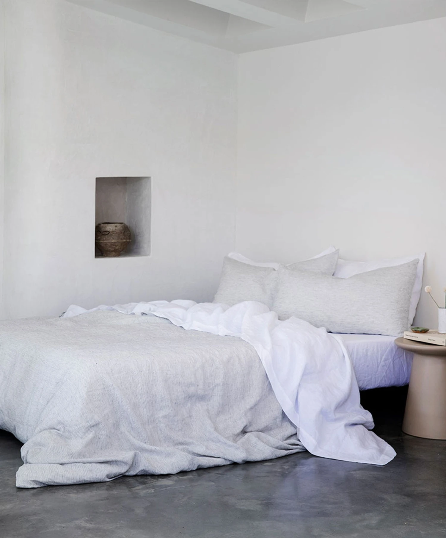 Linen Duvet Cover Set - Pinstripe 6 Linen Duvet Cover Set - Pinstripe - Image 4