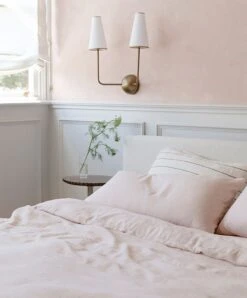 Bedroom Edit - Blush & Cedar Stripe