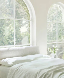 Linen Duvet Cover Set - Fern Stripe -Cultiver Sales Store Fern Stripe 04