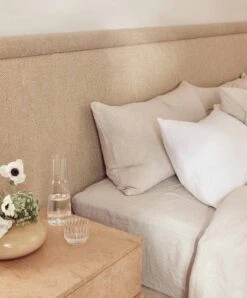 Linen Sheet Set With Pillowcases - Natural -Cultiver Sales Store Flat Natural 04 dc52f659 d8a6 4089 bf0c c1dc7851e9e8