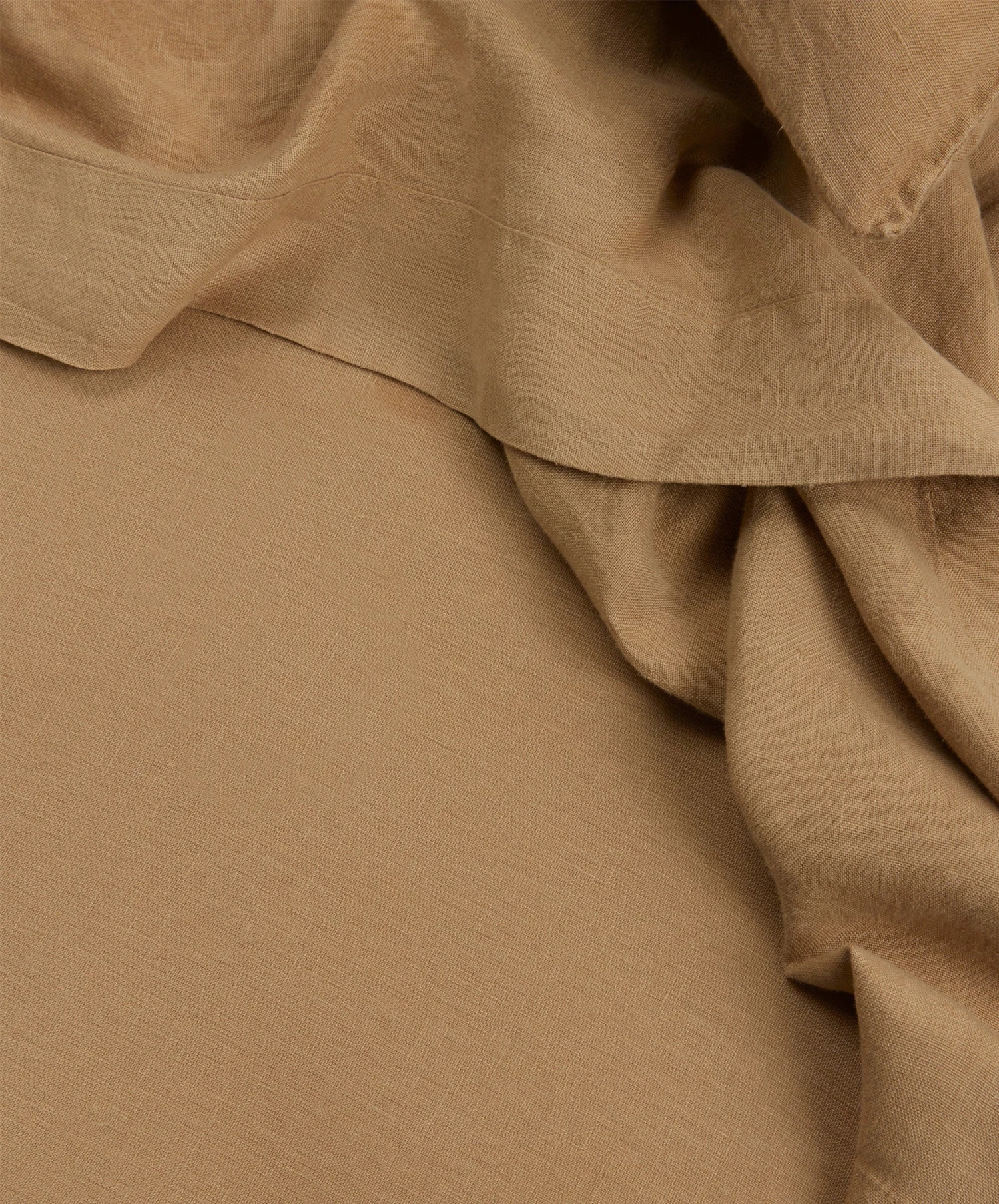 Linen Flat Sheet With Border - Sand 3 Linen Flat Sheet With Border - Sand