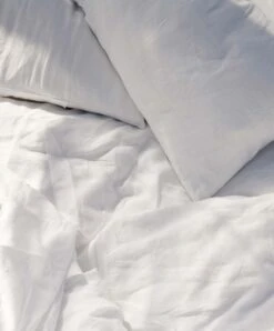Linen Sheet Set With Pillowcases - White -Cultiver Sales Store Flat White 03 3530a54c 07ef 48bd b6a4 412c04438a25