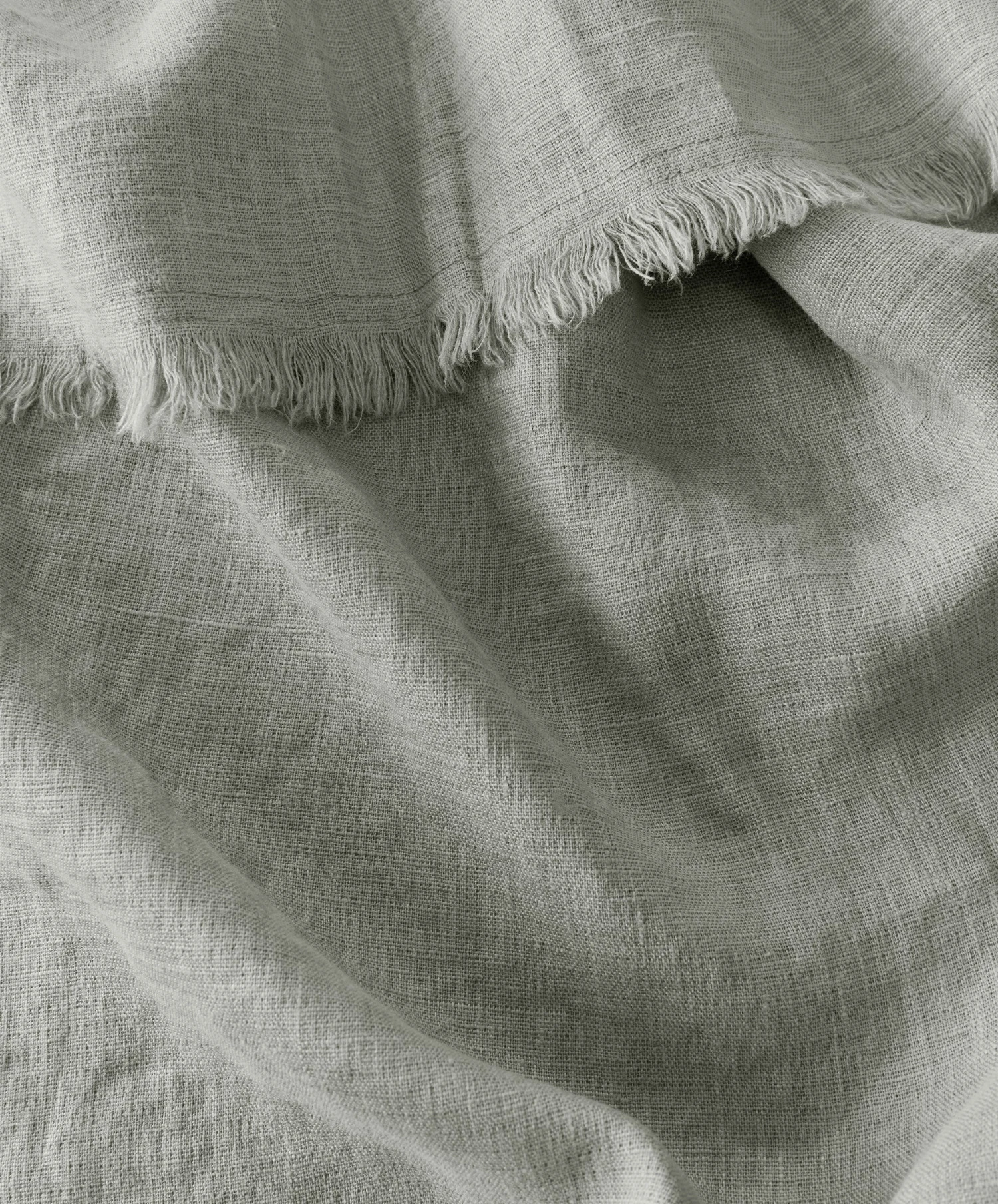 Freya Linen Throw - Stone 4 Freya Linen Throw - Stone - Image 2