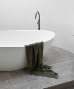 Pure Linen Bath Towel - Forest -Cultiver Sales Store Linen Towel 07