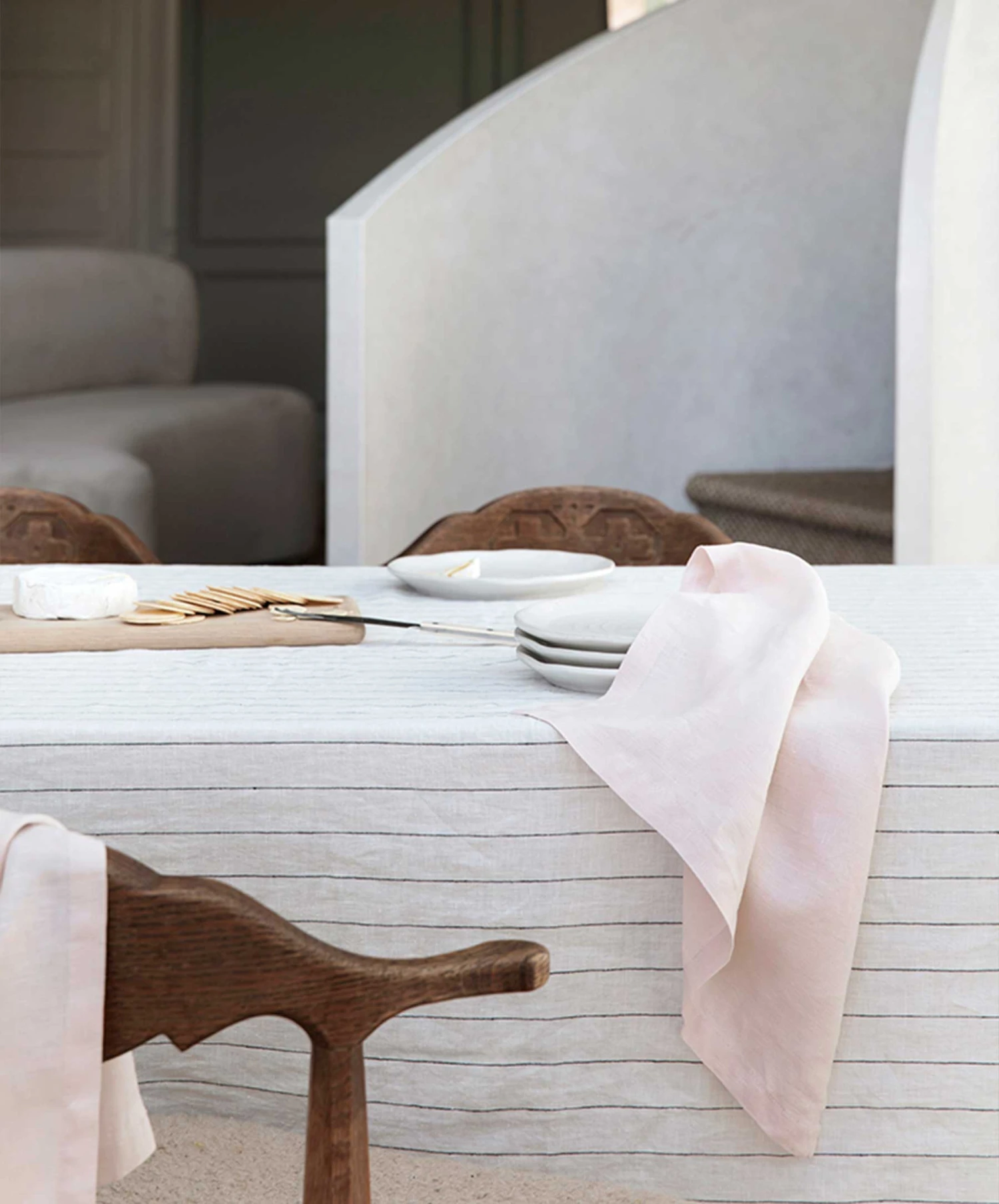 Linen Table Napkins - Blush 4 Linen Table Napkins - Blush - Image 2